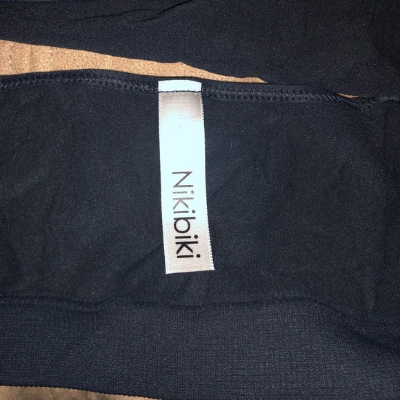 NWOT NIKIBIKI Cross Cross Bralette OSFM S M L XL Charcoal Grey Stretch - Picture 3 of 4